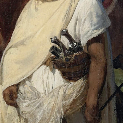 Il Cacciatore Di Leoni Horace Vernet hvr40 quadro stampato su tela