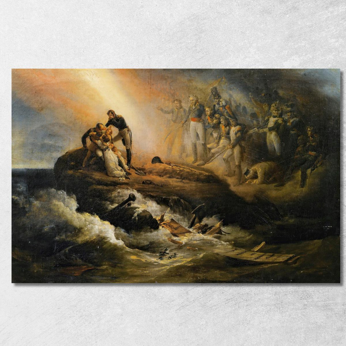 La Tomba Di Napoleone A Sant'Elena Horace Vernet hvr45 quadro stampato su tela