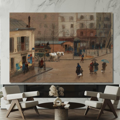 Incrocio 8 Febbraio 1871 Isidore Pils ipl6 quadro stampato su tela