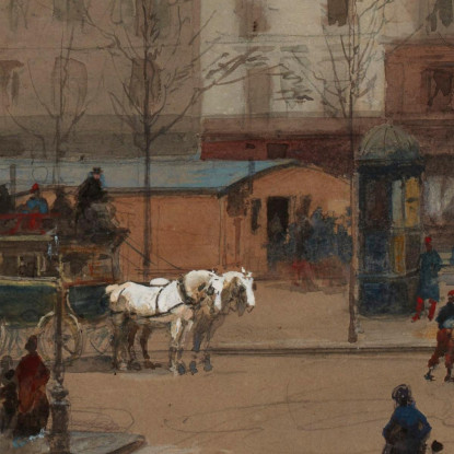 Incrocio 8 Febbraio 1871 Isidore Pils ipl6 quadro stampato su tela