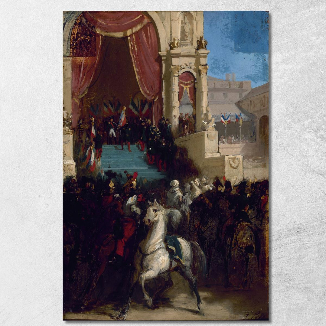 Distribuzione Delle Aquile E Benedizione Delle Bandiere Il 10 Maggio 1852 Al Champ-De-Mars Isidore Pils ipl7 quadro stampato su