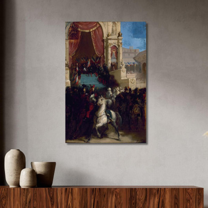 Distribuzione Delle Aquile E Benedizione Delle Bandiere Il 10 Maggio 1852 Al Champ-De-Mars Isidore Pils ipl7 quadro stampato su