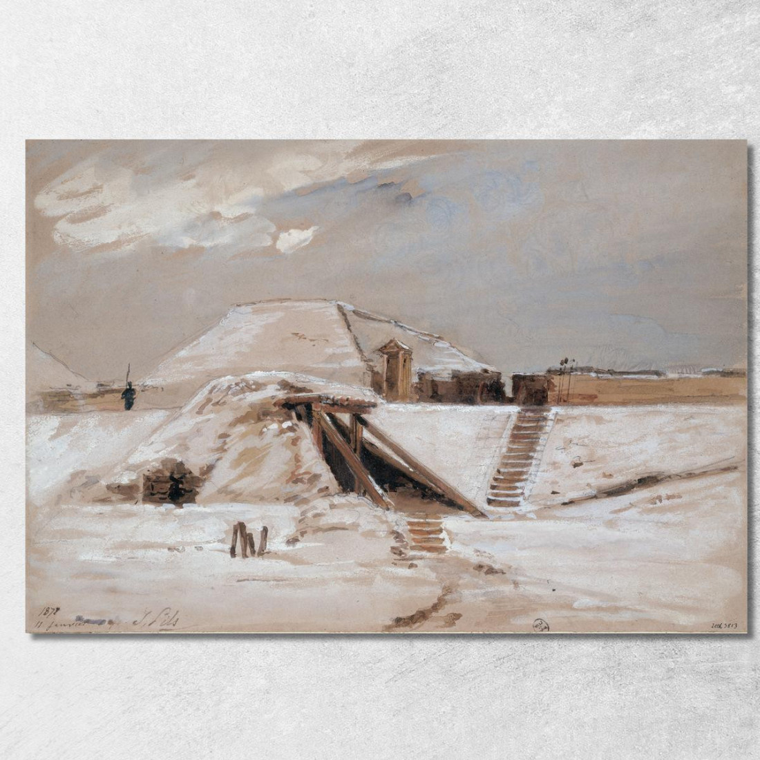 Forte Sotto La Neve Isidore Pils ipl8 quadro stampato su tela Forte Sotto La Neve Isidore Pils ipl8 quadro stampato su tela