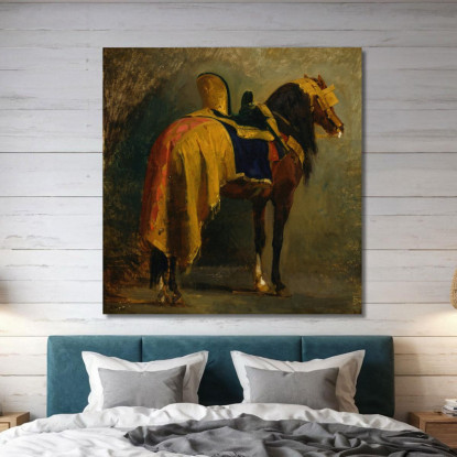 Cavallo Bardato Isidore Pils ipl9 quadro stampato su tela