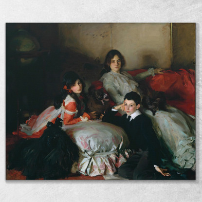 Essie Ruby E Ferdinand Wertheimer John Singer Sargent jss72 quadro stampato su tela