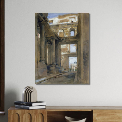 Rovine Del Palazzo Delle Tuileries Isidore Pils ipl19 quadro stampato su tela