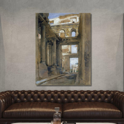 Rovine Del Palazzo Delle Tuileries Isidore Pils ipl19 quadro stampato su tela