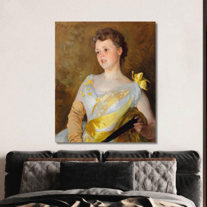 Firenze Addicks John Singer Sargent jss77 quadro stampato su tela