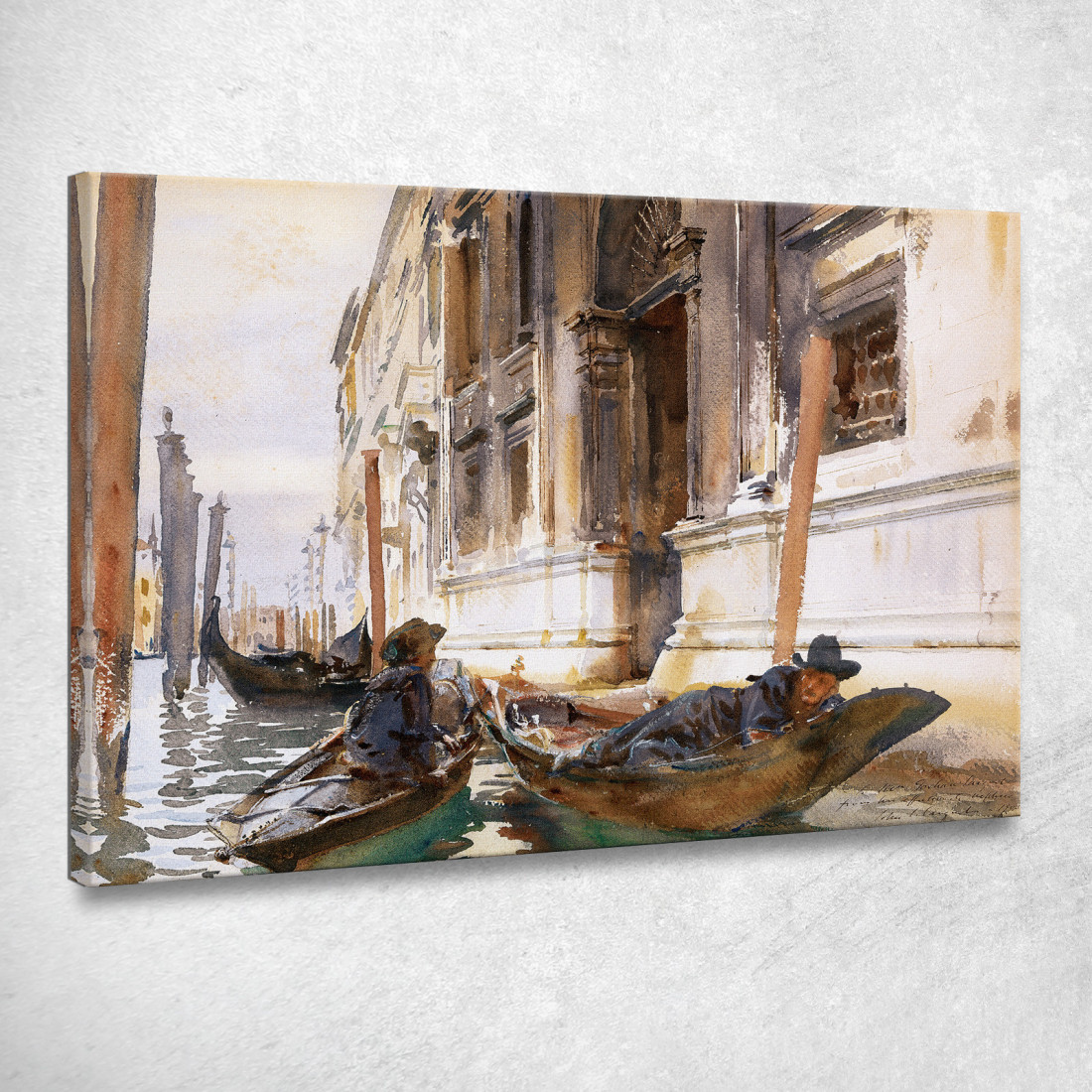 Siesta Dei Gondolieri John Singer Sargent jss95 quadro stampato su tela Siesta Dei Gondolieri John Singer Sargent jss95 quadro stampato su tela