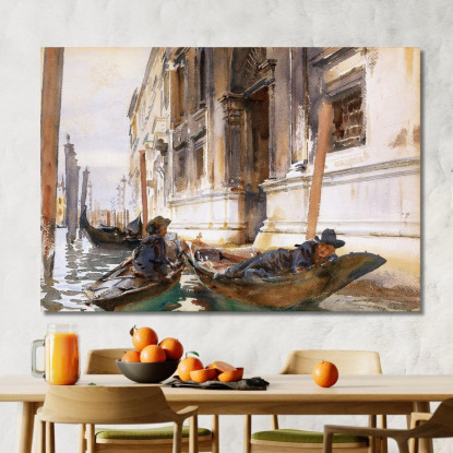 Siesta Dei Gondolieri John Singer Sargent jss95 quadro stampato su tela