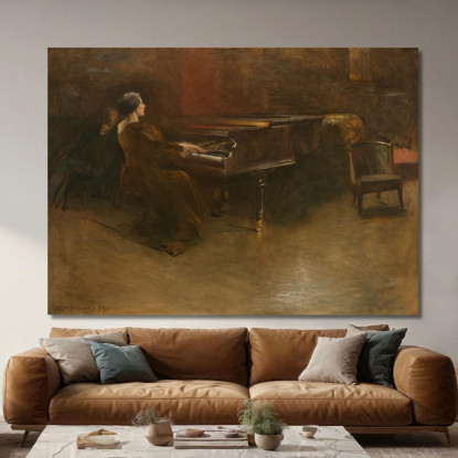 Il Pianoforte John White Alexander jwa10 quadro stampato su tela