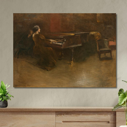 Il Pianoforte John White Alexander jwa10 quadro stampato su tela