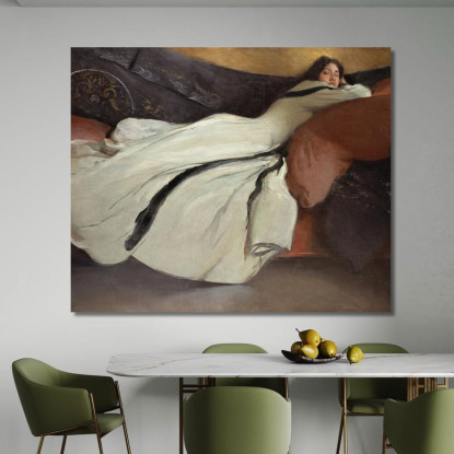 Riposo John White Alexander jwa20 quadro stampato su tela