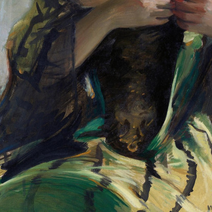 Studio In Nero E Verde John White Alexander jwa22 quadro stampato su tela