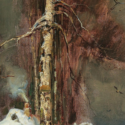 Una Sera D'Inverno Julius Sergius Klever jsk5 quadro stampato su tela
