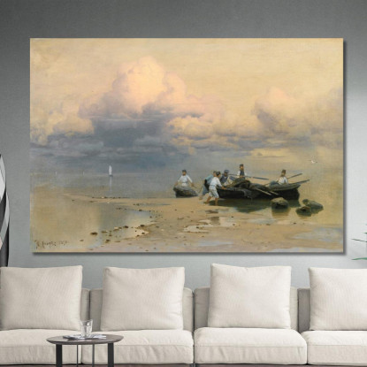 Il Ritorno Dei Pescatori Julius Sergius Klever jsk20 quadro stampato su tela