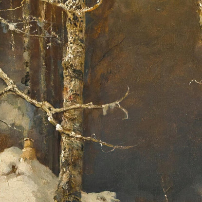 Viaggiatore Nella Neve Julius Sergius Klever jsk23 quadro stampato su tela
