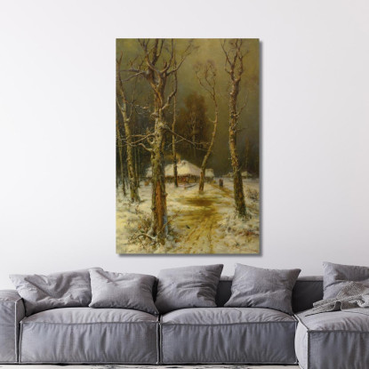 Inverno In Russia Julius Sergius Klever jsk26 quadro stampato su tela