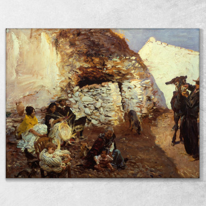 Accampamento Zingaro John Singer Sargent jss101 quadro stampato su tela
