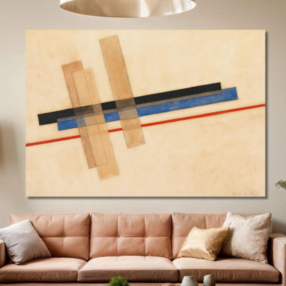 Composizione László Moholy-Nagy lmn27 quadro stampato su tela
