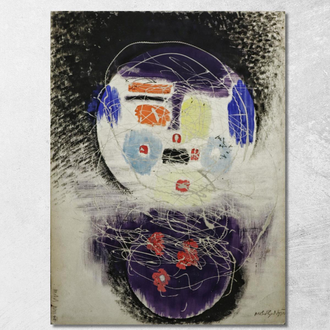 Costruzione Spaziale László Moholy-Nagy lmn38 quadro stampato su tela