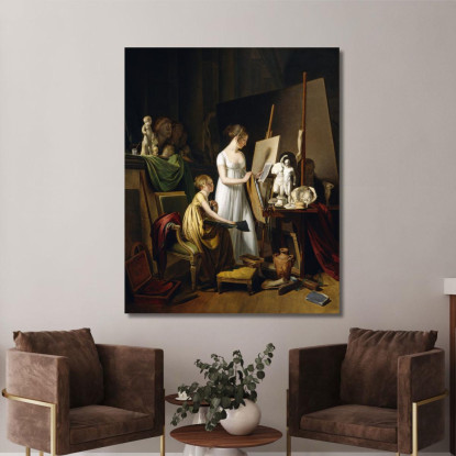 Uno Studio Di Pittore Louis Léopold Boilly llb1 quadro stampato su tela