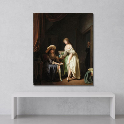 Confrontando I Piedini Louis Léopold Boilly llb3 quadro stampato su tela