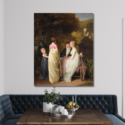 Conversazione In Un Parco Louis Léopold Boilly llb4 quadro stampato su tela