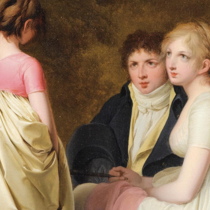 Conversazione In Un Parco Louis Léopold Boilly llb4 quadro stampato su tela