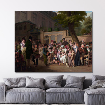 Ingresso Al Jardin Turc Louis Léopold Boilly llb6 quadro stampato su tela