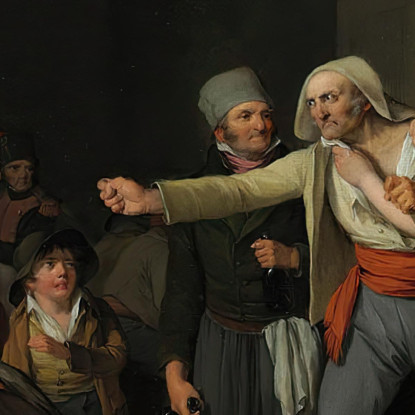 Uomini Che Discutono Louis Léopold Boilly llb19 quadro stampato su tela