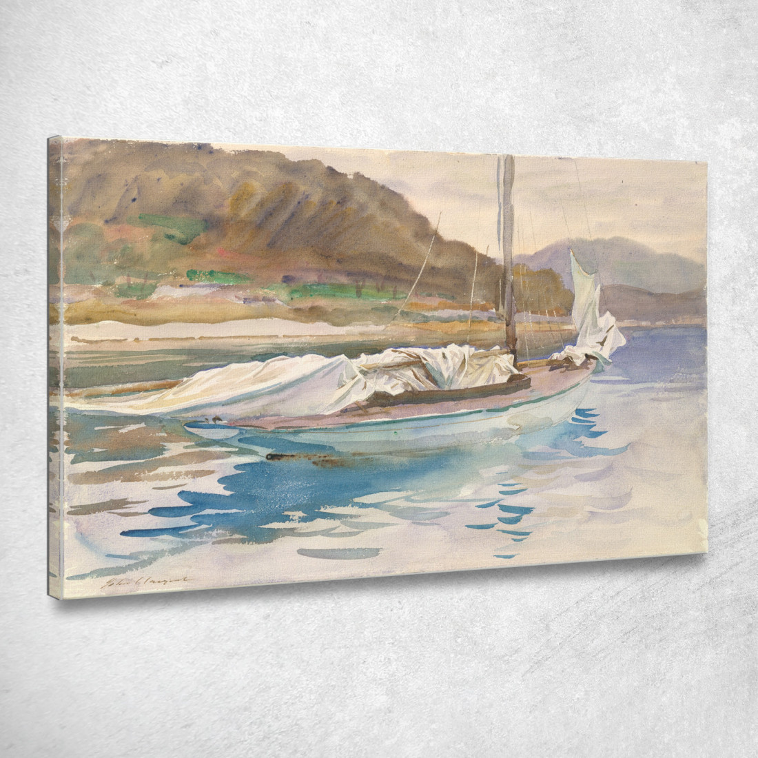 Vele Inattive John Singer Sargent jss110 quadro stampato su tela Vele Inattive John Singer Sargent jss110 quadro stampato su tela