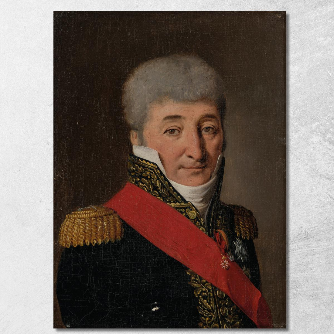 Ritratto Di Charles Pierre François Augereau Louis Léopold Boilly llb24 quadro stampato su tela Ritratto Di Charles Pierre François Augereau Louis Léopold Boilly llb24 quadro stampato su tela