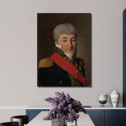Ritratto Di Charles Pierre François Augereau Louis Léopold Boilly llb24 quadro stampato su tela