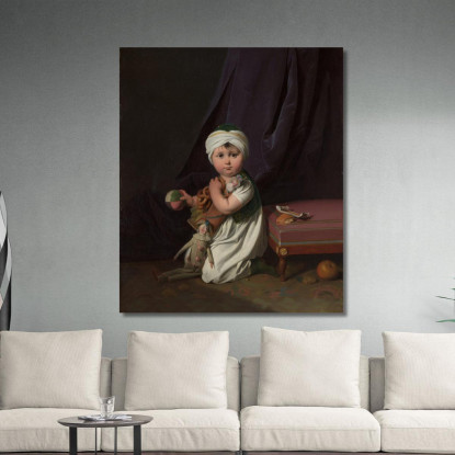Ritratto Di Un Ragazzo Louis Léopold Boilly llb36 quadro stampato su tela