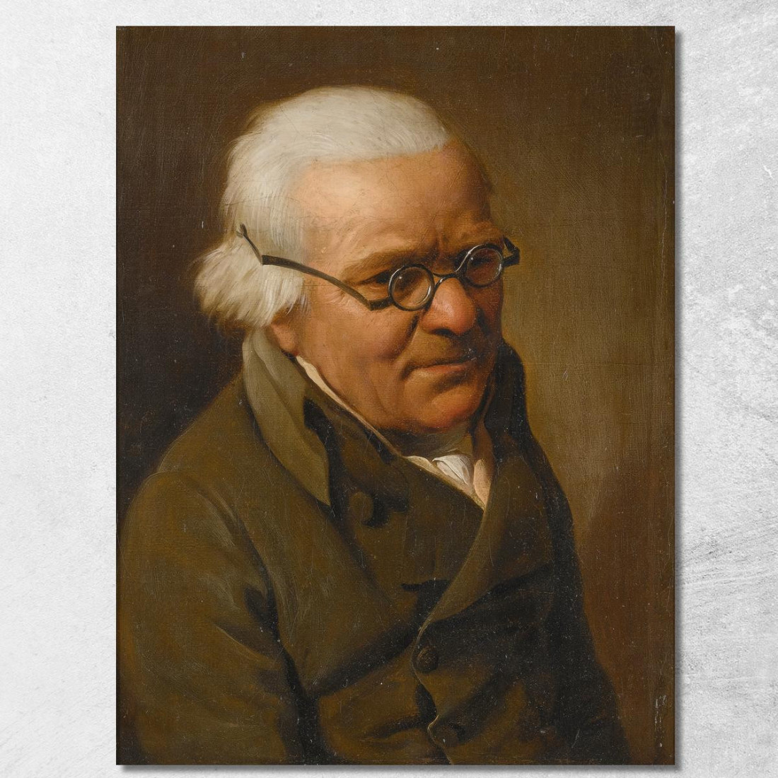 Ritratto Di Un Uomo Dai Capelli Bianchi Mezzo Busto Con Occhiali Louis Léopold Boilly llb40 quadro stampato su tela Ritratto Di Un Uomo Dai Capelli Bianchi Mezzo Busto Con Occhiali Louis Léopold Boilly llb40 quadro stampato su tela