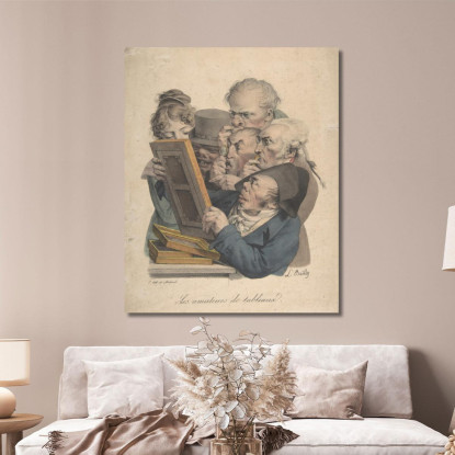 I Conoscitori D'Arte Louis Léopold Boilly llb49 quadro stampato su tela