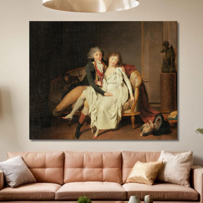 La Lezione Dell'Unione Coniugale Louis Léopold Boilly llb57 quadro stampato su tela