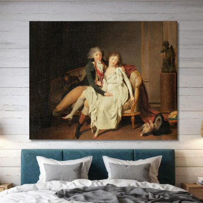 La Lezione Dell'Unione Coniugale Louis Léopold Boilly llb57 quadro stampato su tela