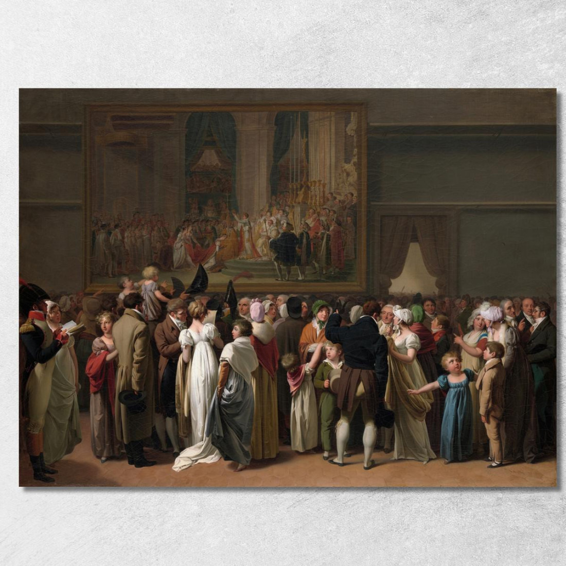 Il Pubblico Che Osserva La "Incoronazione" Di David Al Louvre Louis Léopold Boilly llb62 quadro stampato su tela Il Pubblico Che Osserva La "Incoronazione" Di David Al Louvre Louis Léopold Boilly llb62 quadro stampato su tela