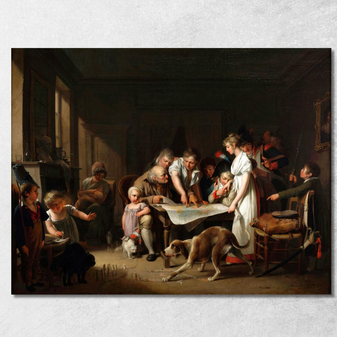 La Lettura Del Bollettino Della Grande Armata Louis Léopold Boilly llb63 quadro stampato su tela La Lettura Del Bollettino Della Grande Armata Louis Léopold Boilly llb63 quadro stampato su tela