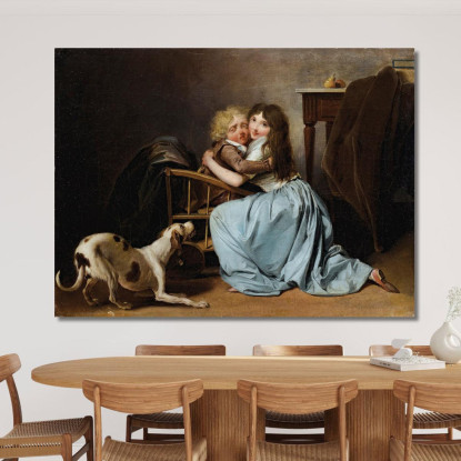 La Paura Infondata Louis Léopold Boilly llb65 quadro stampato su tela