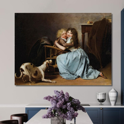 La Paura Infondata Louis Léopold Boilly llb65 quadro stampato su tela