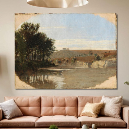 Veduta Di Un Lago Louis Léopold Boilly llb67 quadro stampato su tela