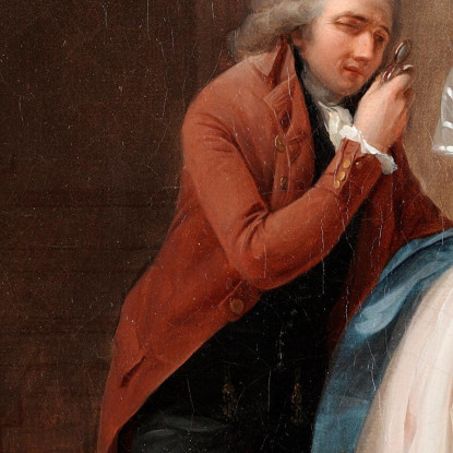 Donna Che Mostra Il Suo Ritratto Louis Léopold Boilly llb69 quadro stampato su tela