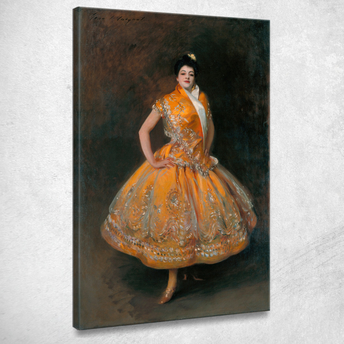 Carmencita John Singer Sargent jss123 quadro stampato su tela Carmencita John Singer Sargent jss123 quadro stampato su tela