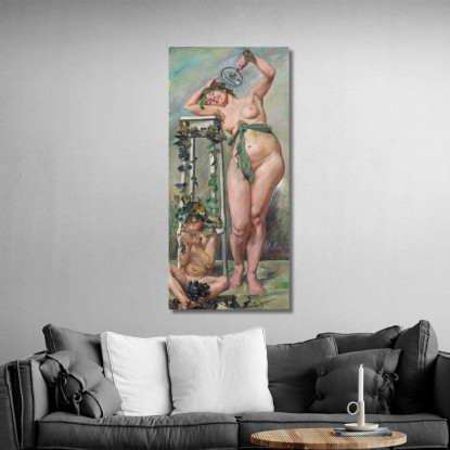 Bacchante Lovis Corinth lcr5 tableau impression sur toile