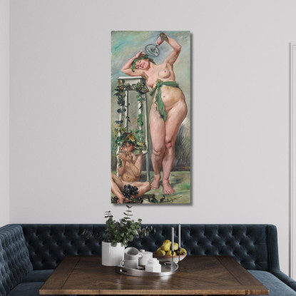 Bacchante Lovis Corinth lcr5 tableau impression sur toile