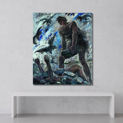 Caïn Lovis Corinth lcr8 tableau impression sur toile