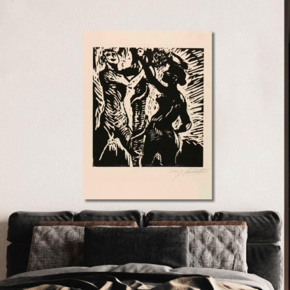 La Chute Lovis Corinth lcr18 tableau impression sur toile